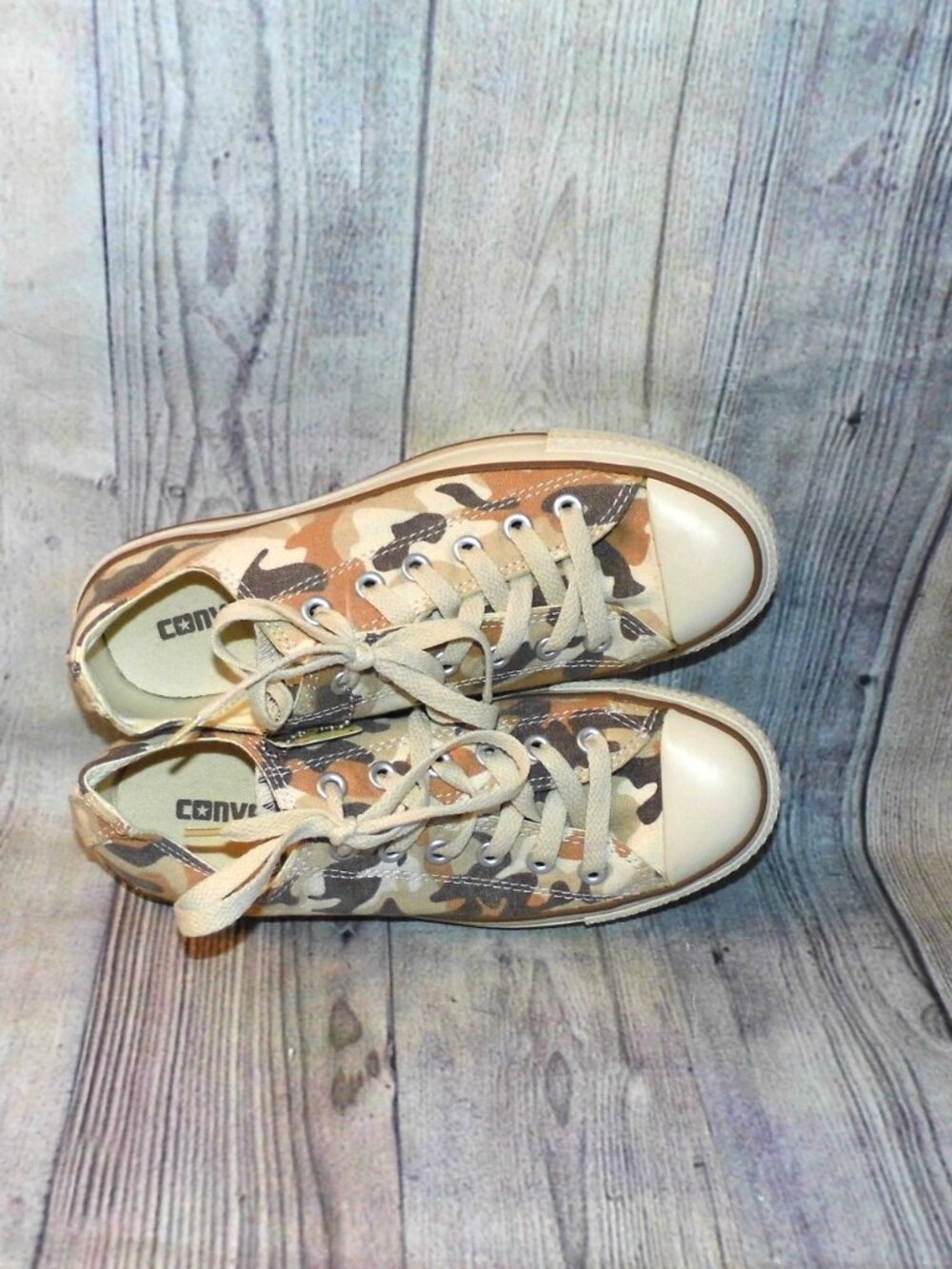 CONVERSE Chuck Taylor All Star OX Brown Camouflage Sneakers Womens Size 8 - Picture 6 of 8